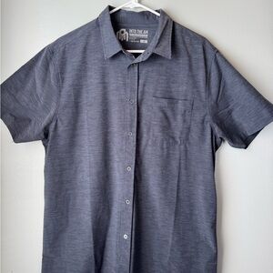 Into The AM Men's Charcoal Button Down Shirt